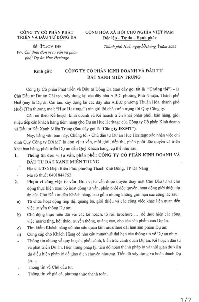 Hue Heritage: Dấu hiệu huy động vốn trái phép qua hình thức “đặt chỗ tư vấn” 5 z7155801293079 a8d0db063aa75d69e65b6952dd6c79a8
